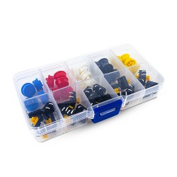 Kit Push Botton Para Placas Circuitos Eletronicos e Projetos Arduino